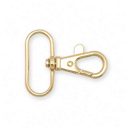 Karabiner 30mm gold oval
