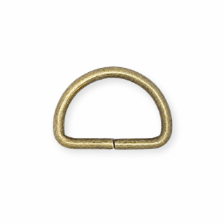 D-ring 30mm antique brass