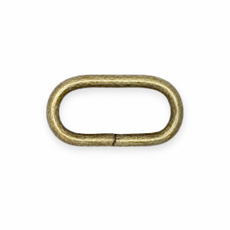 Ovalring 30mm altmessing