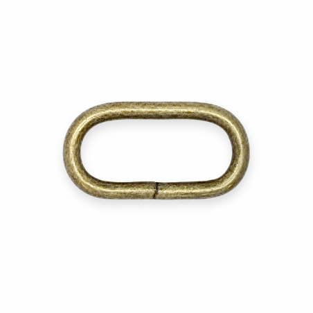 Ovalring 30mm altmessing
