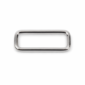 Square ring 25mm silver