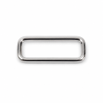 Square ring 25mm silver