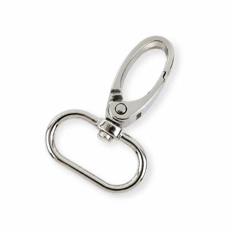 Carabiner 25mm silver round