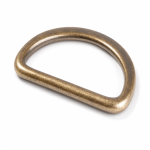 D-ring 25mm flat brass