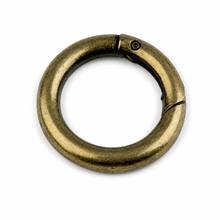 Ring-Karabiner 25mm altmessing