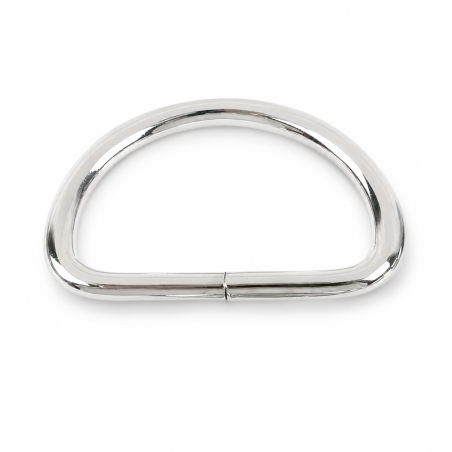 D-ring 40mm round silver