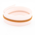 Fermeture éclair sans fin YKK 6 mm en métal rose clair/cuivre