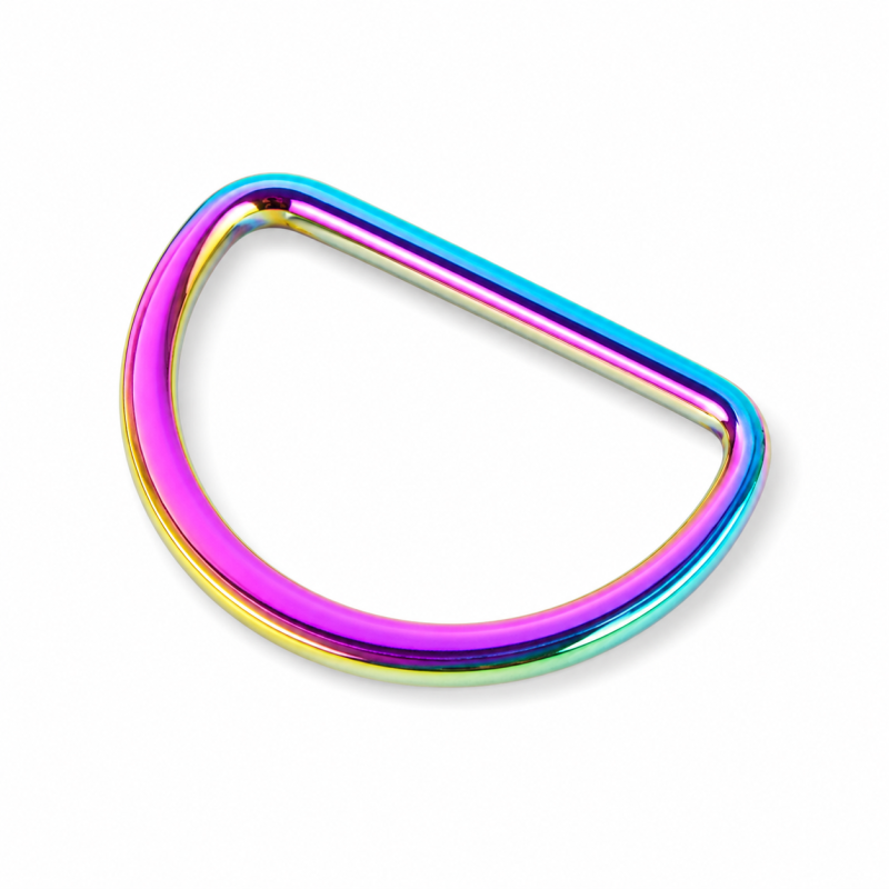 D-Ring 40mm flach rainbow