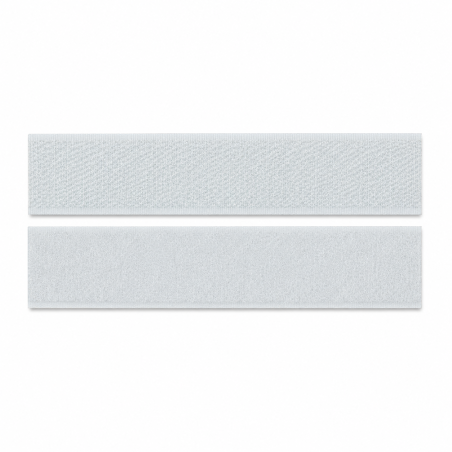 Hook and loop fastener - white 20mm (w)