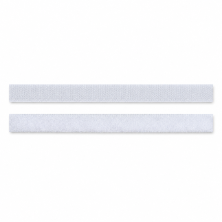 Hook and loop fastener - white 10mm (w)