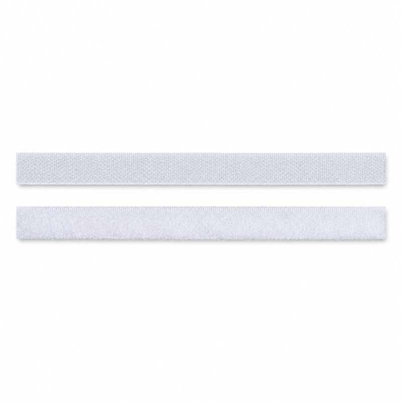 Hook and loop fastener - white 10mm (w) Hook and loop fastener - white 10mm (w)