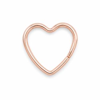 Keyring heart rose gold