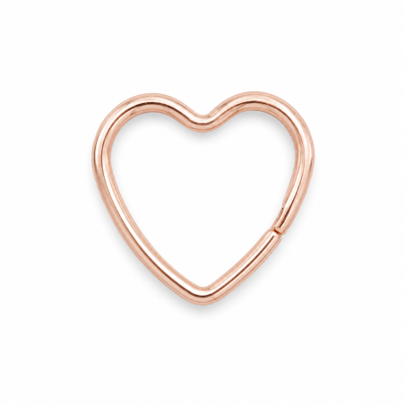 Schlüsselring Herz rosegold