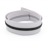 Infinity Puller YKK 6mm metallic silver grey/gunmetal