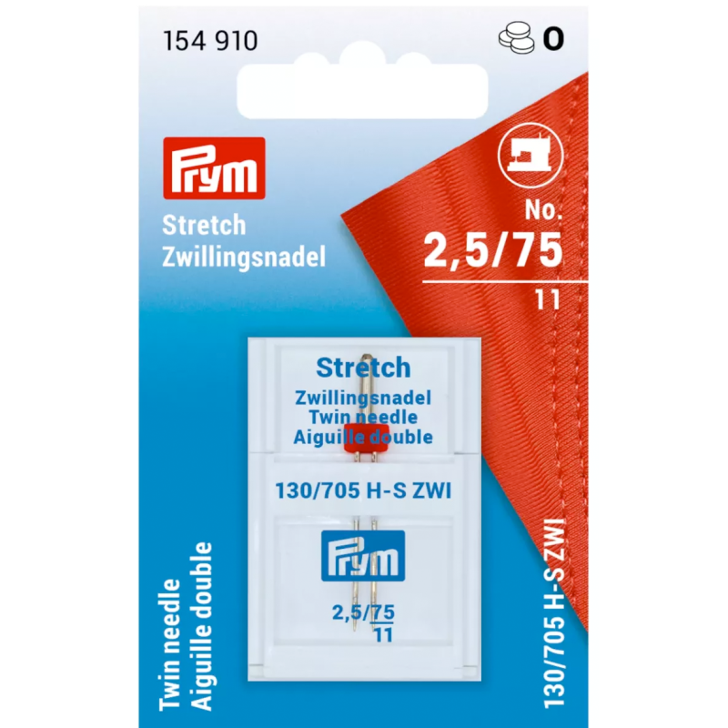 Prym Stretch twin needle 2.5mm Prym Stretch twin needle 2.5mm