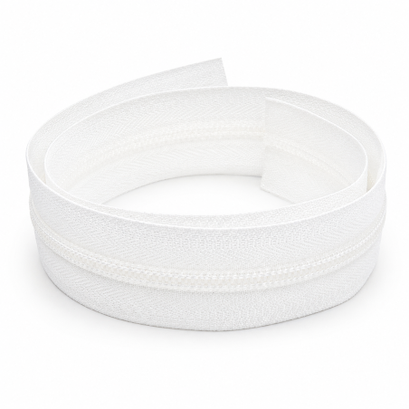 Continuous zipper YKK 5mm white 501