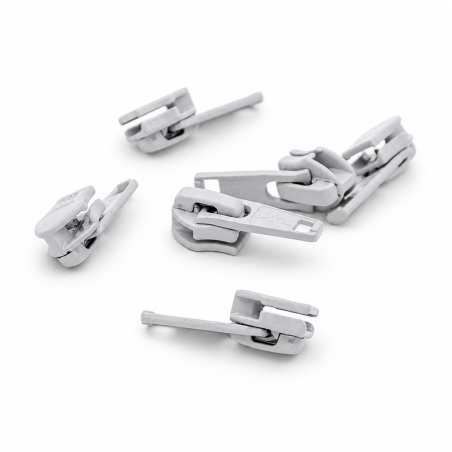 Fermeture éclair YKK 5 mm gris argenté 154
