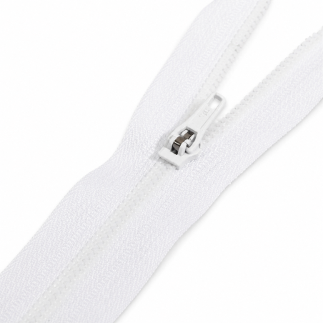 Zipper 15cm white (st)