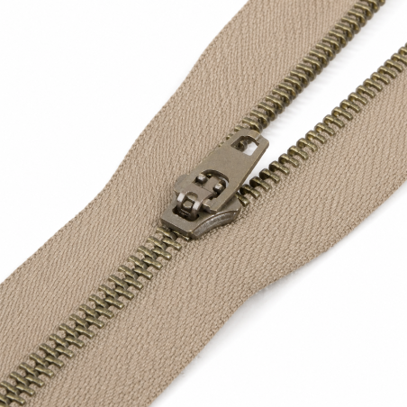 Fermeture éclair de pantalon 20 cm laiton beige (563)