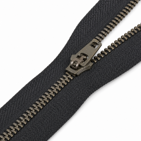 Fermeture éclair de pantalon 20 cm laiton noir