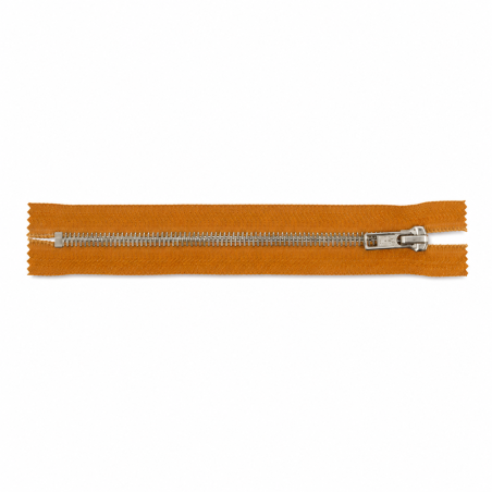 Fermeture éclair pour pantalon 15 cm laiton ocre