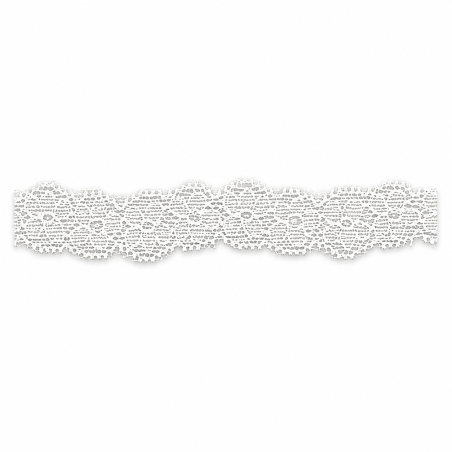 Elastische Spitze Blumen offwhite (w)