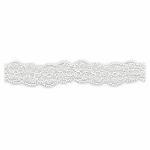 Elastische Spitze Blumen offwhite (w)
