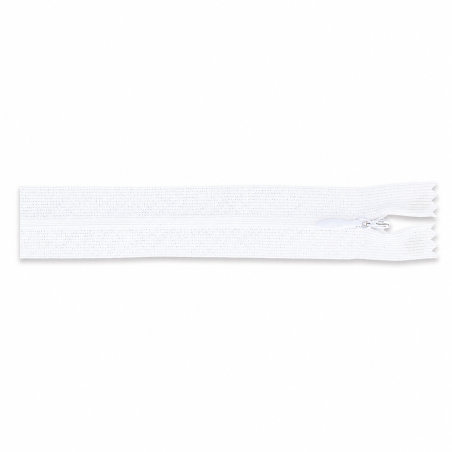 Fermeture éclair invisible - 40 cm - blanche (009)