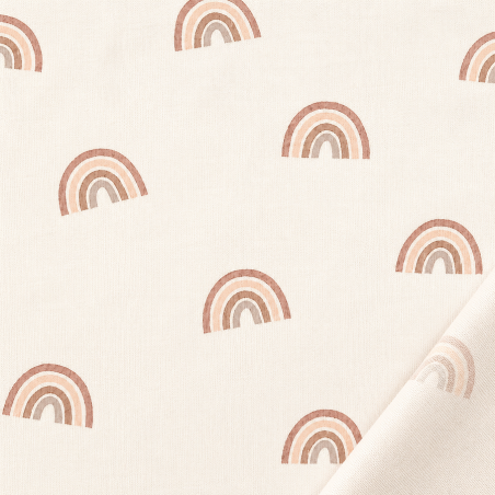 Organic Jersey - Rainbows ecru