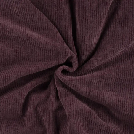 Jersey corduroy - aubergine