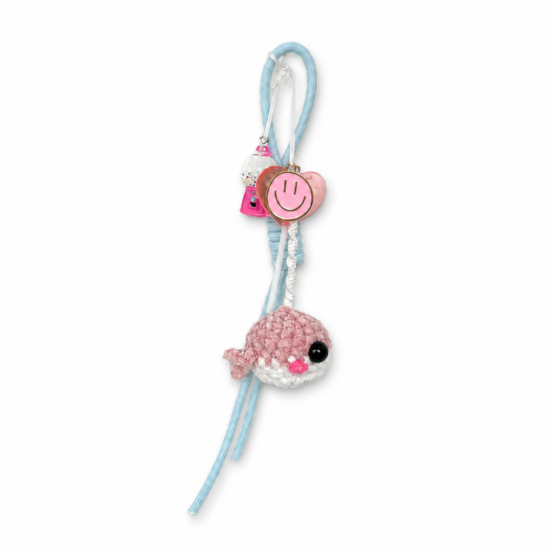 Bag Charm - Häkelwal rosa Bag Charm - Häkelwal rosa