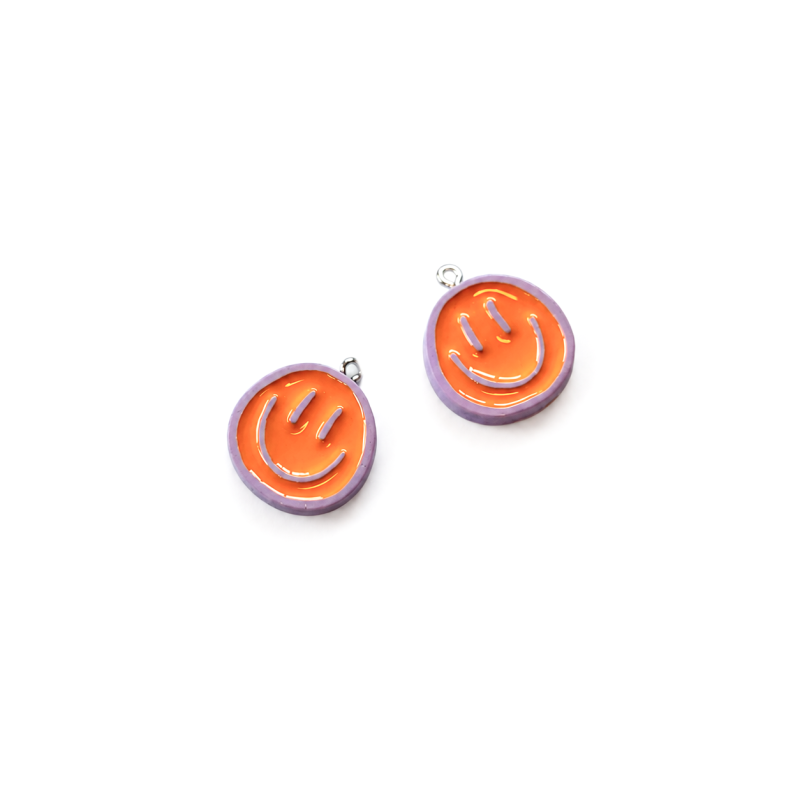 Charms - Smiley orange