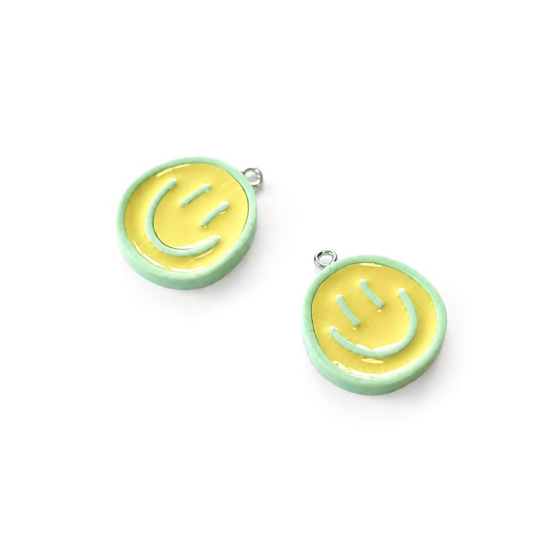 Charms - Smiley gelb
