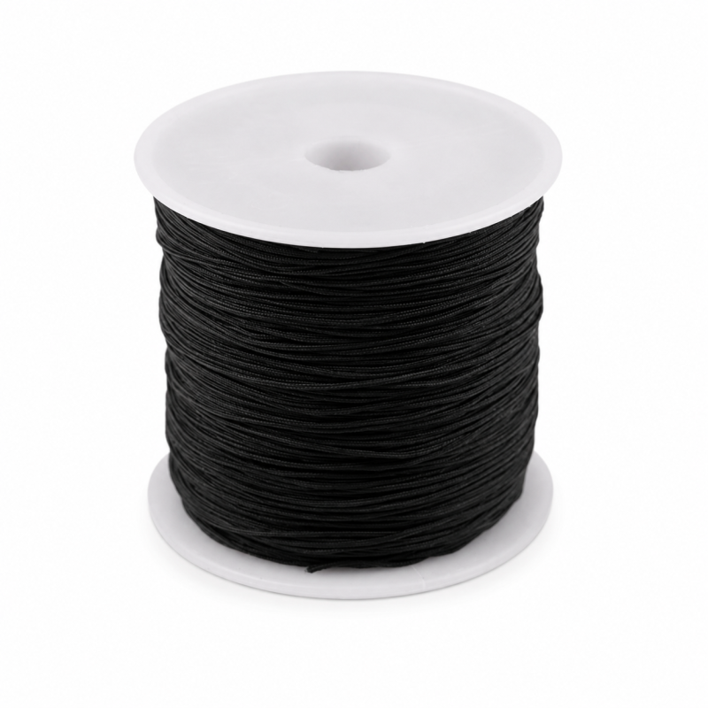 PES Schnur - 0.8mm schwarz