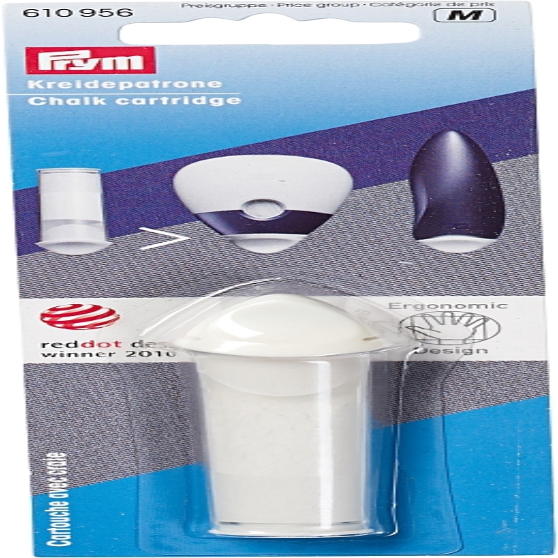 Cartouche de craie de rechange ergonomique blanche Prym