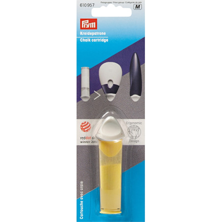 Prym Ersatz-Kreidepatrone ergonomic gelb