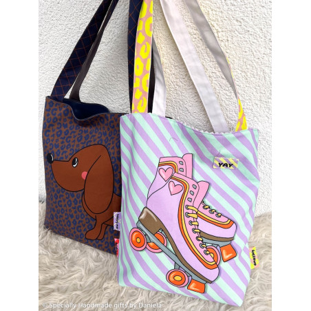 Canvas - Cherry Picking Bag Rollschuhe / Dackel - 100cm