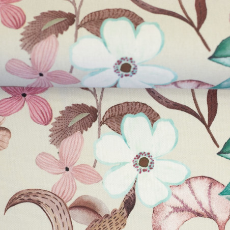 Canvas - Wilma Flowers natural