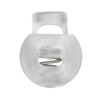Arrêt de cordon rond 20 mm transparent