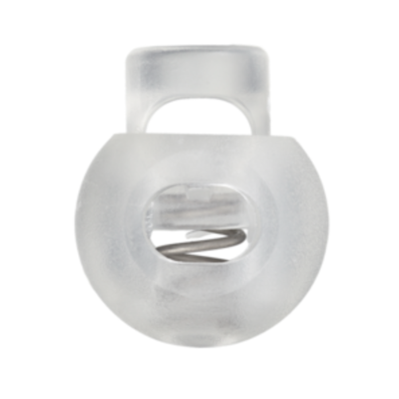 Arrêt de cordon rond 20 mm transparent