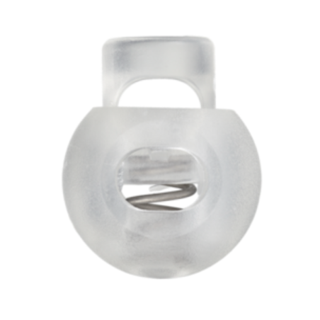 Kordelstopper rund 20mm transparent