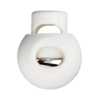 Arrêt de cordon rond 20 mm blanc
