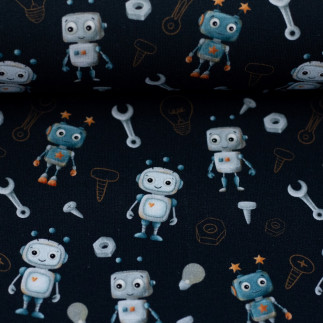 Jersey - Hello Robot! navy by Mrs Mint