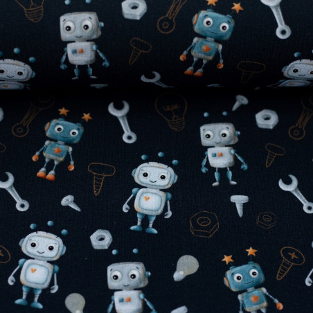 jersey - Hello Robot ! bleu marine par Mrs Mint