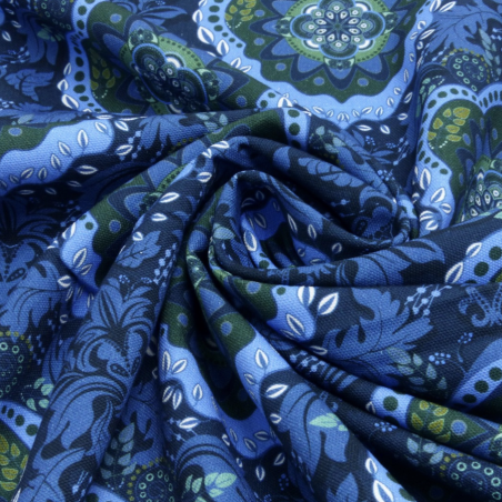 Canevas - Mandala bleu marine