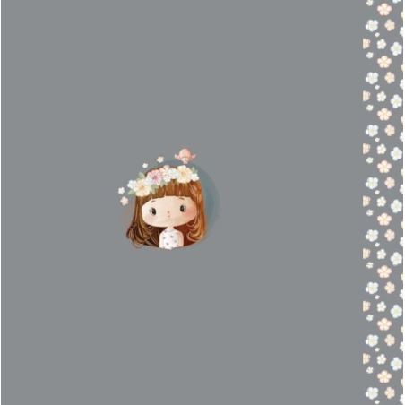 Jersey - Princess Penny grey 70cm