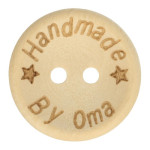 Wooden button Handmade by Oma 20mm