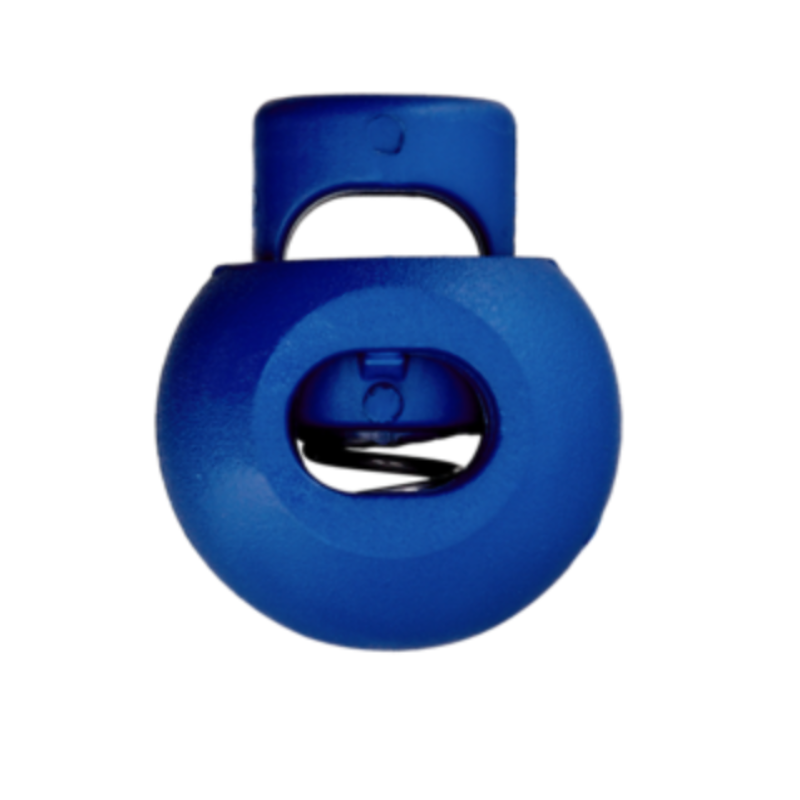 Cord stopper round 20mm royal blue