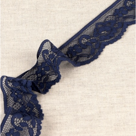 Elastic lace 33mm - navy (st23)