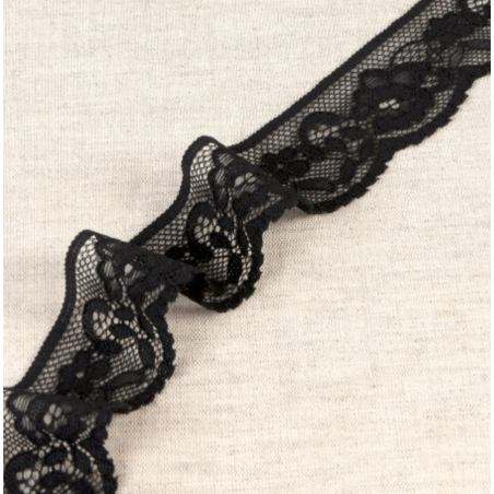 Elastische Spitze 33mm - schwarz (st14)